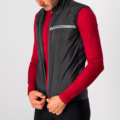 Miniatura 3 de Castelli Chaleco elástico de ciclismo Squadra para ciclismo de carretera y grava, ciclismo