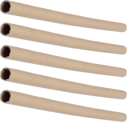 Ipetboom 5 tubos de cartón para manualidades, tubo de papel redondo de 26.6 pulgadas de largo, rollos hechos a mano para caña de pescar y carrete de