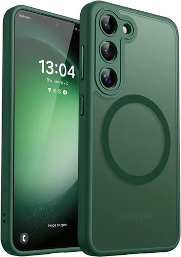 Miniatura 66 de CANSHN Funda diseñada para Samsung Galaxy A16-5G [protección completa de la cámara] [compatible con Magsafe] funda protectora trasera translúcida