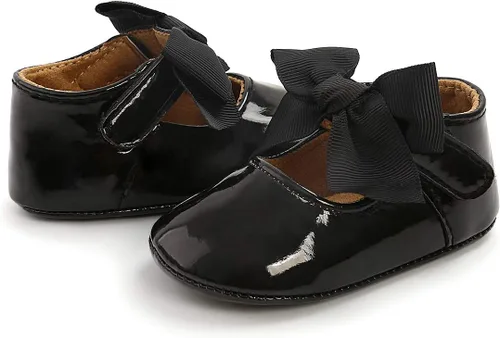 Miniatura 4 de COSANKIM Zapatos planos Mary Jane para bebés y niñas, suela de goma antideslizante, zapatos de vestir de princesa para boda
