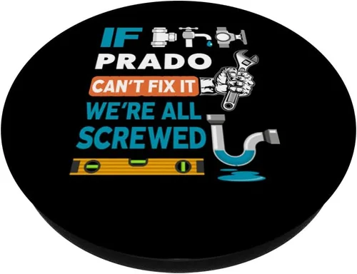 Miniatura 2 de Funny plumber custom name if Prado can't fix it we're all PopSockets Swappable PopGrip