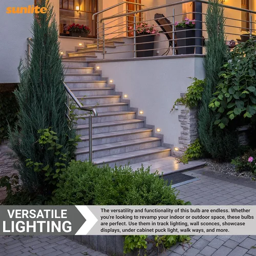 Miniatura 4 de Sunlite Q35/GY8/120V Bombilla halógena T3.5 de 35 vatios de un solo extremo, 300 lúmenes, 120 voltios, base GY8 (bi-pin), transparente, vida útil