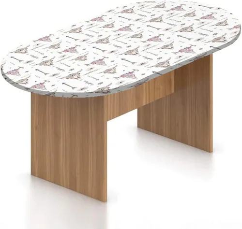 Miniatura 20 de Mantel ajustable ovalado de poliéster elástico para acuario, diferentes peces en la parte inferior del océano, mantel ajustable con estampado