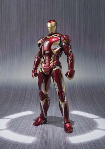 Miniatura 2 de Figuras de Avengers SH, Iron Man Mark 45, de alrededor de 6.10 pulgadas ABS U0026 PVC u0026, fundido a presión, figura de acción pintada por Bandai