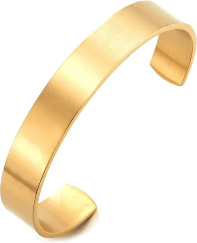 Miniatura 9 de Pulsera ajustable de acero inoxidable COOLSTEELANDBEYOND para hombres y mujeres minimalista