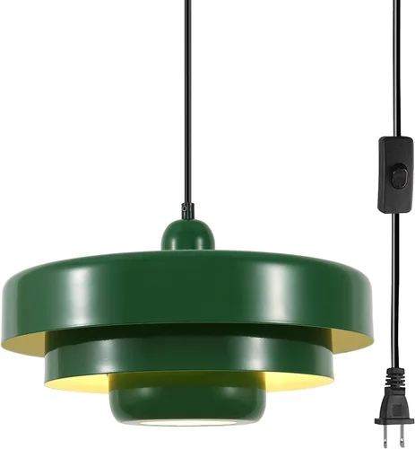 Miniatura 29 de Lámpara colgante industrial de metal negro, lámpara colgante vintage para isla de cocina, lámpara colgante ajustable para techo, para isla