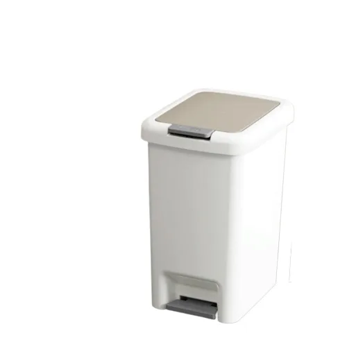 Contenedor de residuos Cubo De Basura Con Pedal, Papelera Con Tapa De Almacenamiento, Tipo Prensa, Papelera De Reciclaje De Residuos De Alimentos,