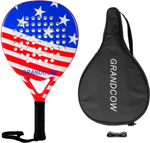 Raqueta de pádel de fibra de carbono Power Lite Pop Tennis Paddle Paddleball raquetas US Flag