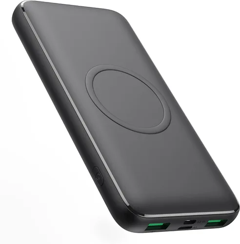 Miniatura 7 de Cargador portátil inalámbrico 30,800 mAh, 15 W de carga inalámbrica USB C, banco de energía con carga rápida de 25 W PD QC 4.0, 4 salidas, paquete