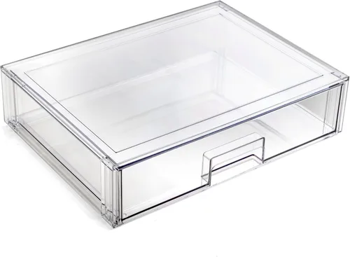 Miniatura 5 de BINO Cajones de almacenamiento apilables, Extra Grande Alto - Transparente THE CRATE COLLECTION Contenedores de almacenamiento con cajones