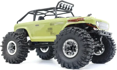 Miniatura 5 de HOBBYSOUL Neumáticos 1.0 64 * 25mm 1.0 Neumáticos para Barro Lanzadores de Lodo Super Blandos y Adhesivos 1.0 Neumáticos Crawler para RC 1/18 TRX4M