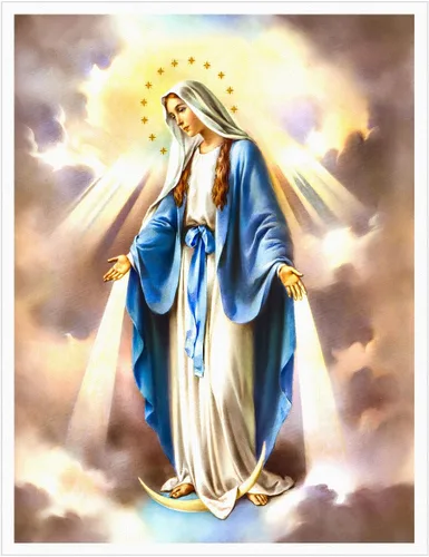 Miniatura 18 de NONBER Póster vintage de la Virgen María, arte religioso, arte católico, arte religioso, lienzo, pintura, pósteres e impresiones artísticas