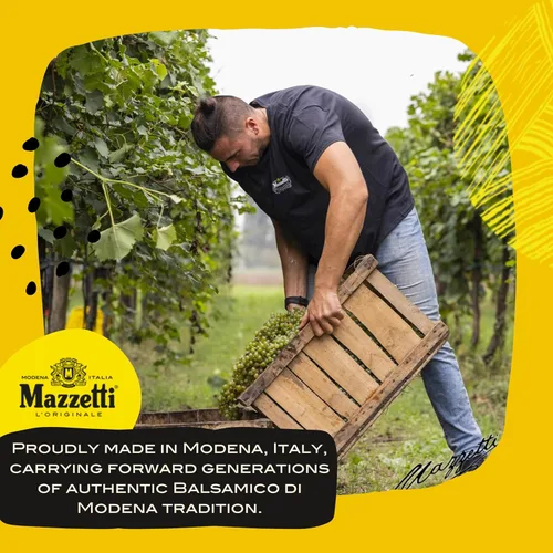 Miniatura 7 de Mazzetti Gold Label - Vinagre balsámico de Modena IGP, 8.45 onzas líquidas, suave y equilibrado, madurado en barricas de roble, perfecto