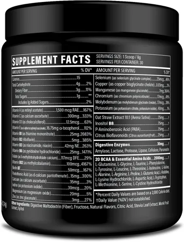 Miniatura 4 de Multivitamínico en polvo – Mezcla de bebida cetogénica para hombres y mujeres, aminoácidos BCAA que no molestan tu estómago – Multivitamínico vegano