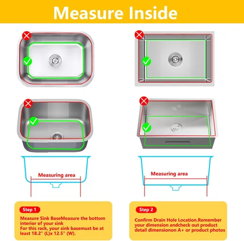 Miniatura 4 de Protectores de fregadero para fregadero de cocina de 12, 13, 16, 18, 19, 24, 26, 28, 29, 30 pulgadas, protectores de silicona para fregadero de Gris
