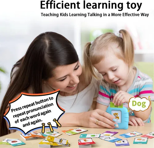 Miniatura 4 de Kidzdo - Juguetes de terapia del habla de bolsillo para niños pequeños - 254 palabras visuales parlantes con música, juguetes Montessori, juguetes