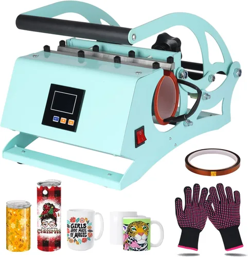 Miniatura 8 de Máquina de prensa de calor para vasos, prensa de calor de 20 onzas, sublimación para sublimación recta y delgada de 11 oz, 15 onzas, 16 onzas, 20
