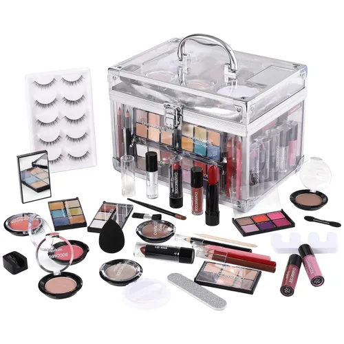 Kit de Maquillaje para Mujeres Kit Completo - Paleta de Sombras de Ojos, Pintalabios, Brillo de Labios, Rubores, Contorno, Iluminadores, Lápiz de