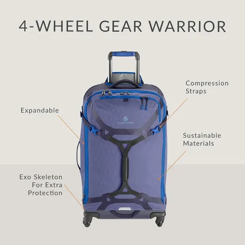 Miniatura 5 de eagle creek Gear Warrior - Maleta con ruedas (4 ruedas), Negro azabache, 30 pulgadas
