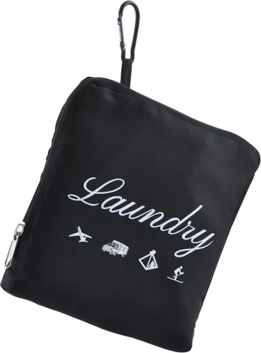 JHX Bolsa de lavandería de viaje, organizador de ropa sucia con asas y mosquetón de aluminio, bolsa de lavandería plegable para viajes, campamento,