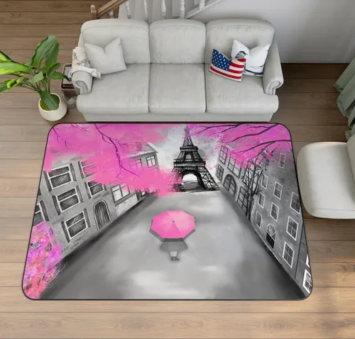 Miniatura 18 de Alfombra de ilusión óptica 3D azul y verde, patrón geométrico de remolino, para dormitorio, sala de estar, decoración de interiores, 63 x 47