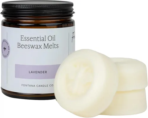 Fontana Candle Co. Cera no tóxica, lavanda, sin llama, cera de aroma suave, segura para usuarios sensibles, fabricada con cera de abeja, coco y