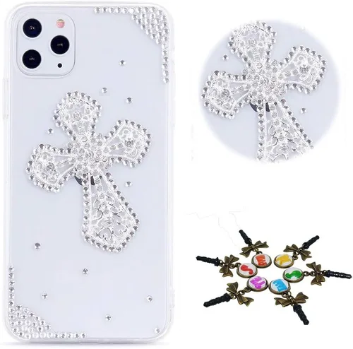 Miniatura 20 de Sparkle - Funda para teléfono compatible con Samsung Galaxy Z Flip 2 5G - Elegante - Funda 3D hecha a mano con diseño de diamantes de imitación