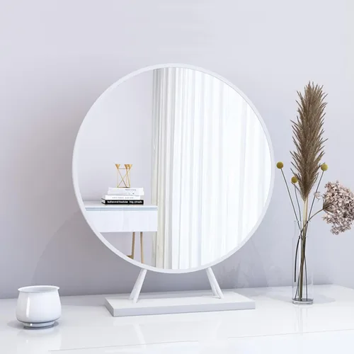 Miniatura 9 de Espejo de mesa, espejo de encimera, espejo de afeitado de baño, tocador de mesa, tocador cosmético, espejo circular para peinar el cabello, belleza