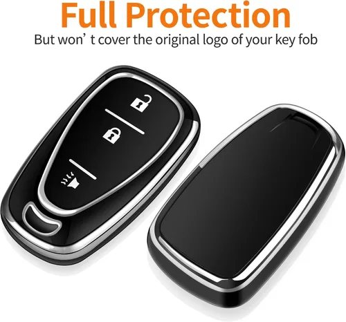 Miniatura 3 de Funda para llavero Chevrolet con llavero de protección completa suave, carcasa de llave compatible con Chevy Equinox Malibu Spark Cruze Traverse