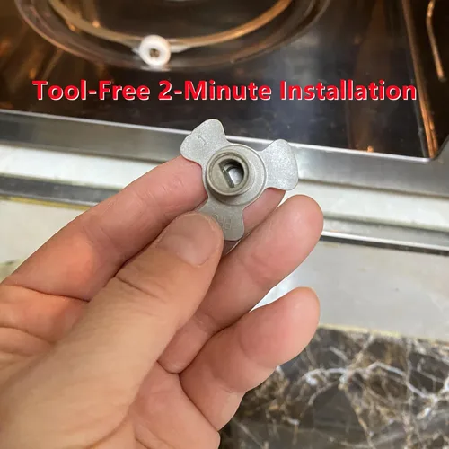 Miniatura 5 de 4 piezas de 0.630 in Horno de microondas Turntable Roller Guide Coupler - Eje de bandeja para placa giratoria de microondas rotación suave