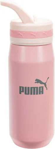 Miniatura 7 de PUMA Botella de agua de acero inoxidable aislada de 18 onzas unisex para adultos con pajilla y asa de transporte