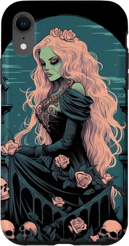 Miniatura 23 de Funda para iPhone 13 Pro Gothic Girl Pastel Goth Wiccan Pagan Anime Nu Goth Grunge