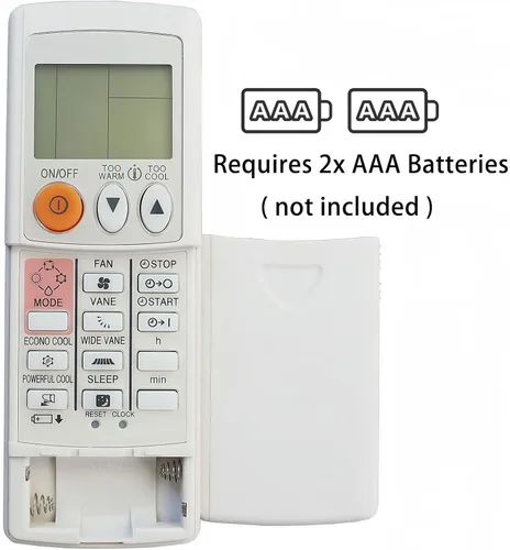 Miniatura 4 de Mando a distancia de repuesto universal para todos los acondicionadores de aire Mitsubishi (Fahrenheit)