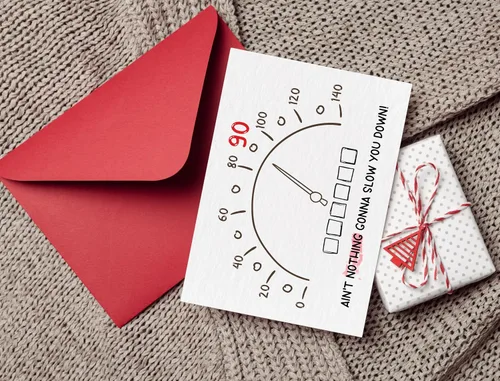Miniatura 6 de Divertida tarjeta de cumpleaños 90, regalo de decoración feliz para cumpleaños de 90 años para él, ella, hombres, mujeres, tarjeta de humor, plegada