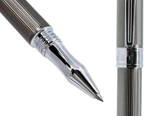 Miniatura 3 de ARCIS Sutherland - Bolígrafo de punta redonda, acabado de metal, con 2 recambios de tinta, bolígrafo de lujo para diario, toma de notas, escritura