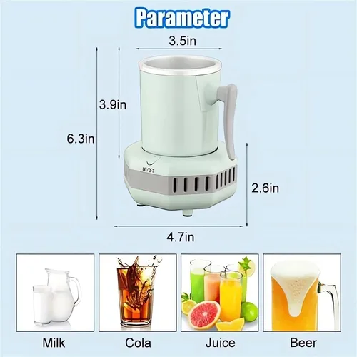Miniatura 5 de Vaso de enfriamiento rápido Rrink, enfriador de agua de bebida instantánea, mini enfriadores de verano portátiles, enfriador de bebidas eléctricas
