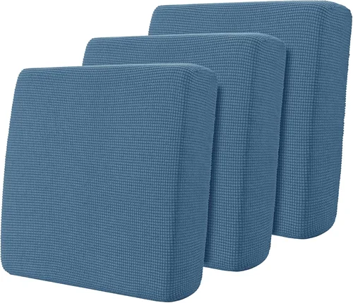 Miniatura 97 de Hokway Fundas de cojín elásticas para sofá Fundas de cojín para sofá Fundas de cojín de asiento de sofá Funda protectora de cojín(Chocolate, Mediano)