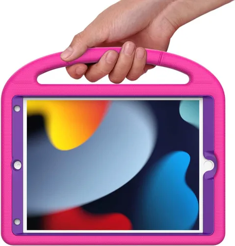 Miniatura 8 de SUPLIK Funda para niños para iPad de 9ª/8ª/7ª generación - 10.2 pulgadas 2021/2020/2019 Funda con protector de pantalla integrado, asa resistente a