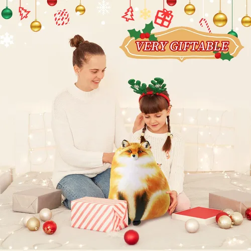 Miniatura 6 de Sew Butiful Peluche de zorro, almohada de felpa de zorro, lindos peluches, muñecos de peluche, regalo de cumpleaños para niñas, niños, novia y niños