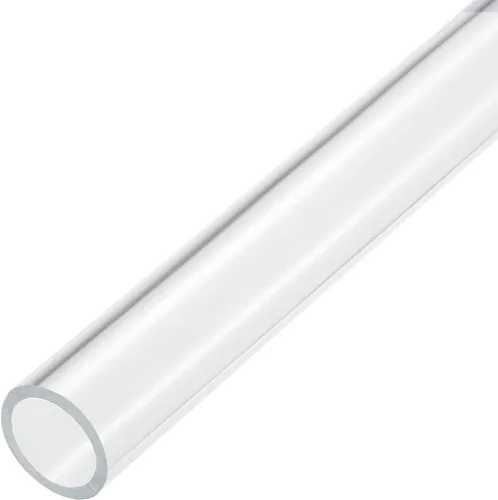 Miniatura 16 de MECCANIXITY Tubo acrílico transparente rígido redondo tubo 44mm (1.7") ID 50mm (2") OD 14" para lámparas y linternas, sistema de refrigeración por