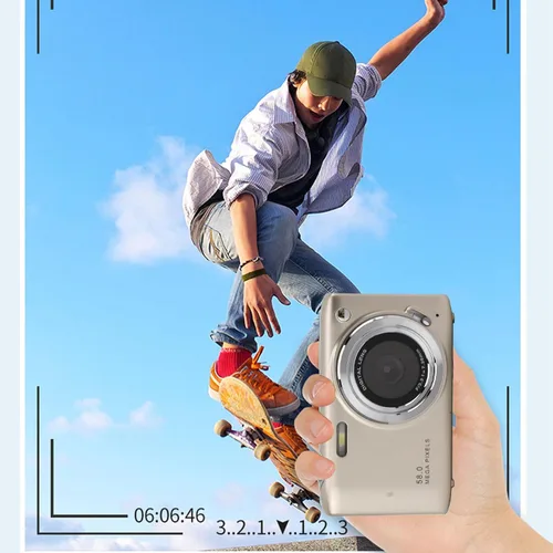 Miniatura 3 de Cámara digital, cámara 4K 58MP de enfoque automático para vlogging con zoom de 16X, antivibración, pantalla de 2.88 pulgadas, cámara compacta