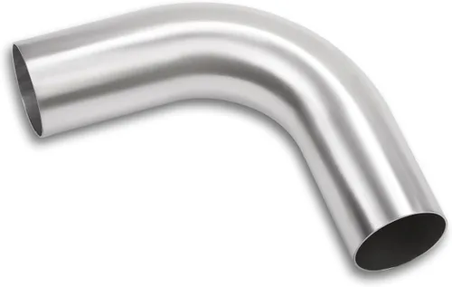 Miniatura 28 de Codo de 180 Grados 1.5 Pulgadas 38mm OD Tubo de Aleación de Aluminio para Intercooler, Tubería de Admisión de Aire, Radio 1.5D, Acabado Cepillado