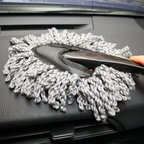 Miniatura 8 de IPELY Paquete de 3 plumeros grandes de microfibra para el exterior del automóvil, sin arañazos con extensible, limpiador de polvo multiusos