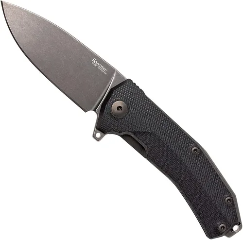 Miniatura 12 de LionSTEEL KUR EDC - Cuchillo plegable, hoja de acero lavada a la piedra de Sleipner