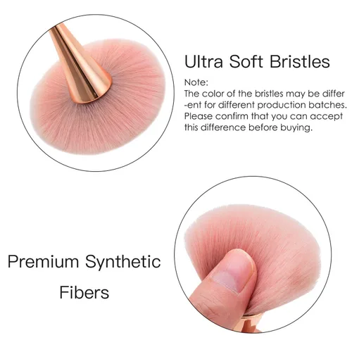 Miniatura 3 de Brocha de polvo mineral súper grande, brocha de maquillaje Bronzer Kabuki, cepillo de base suave y esponjoso, cepillo profesional para polvo