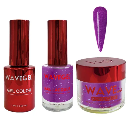 Miniatura 11 de WAVEGEL - Juego de gel de remojo, laca de uñas y polvo acrílico y polvo de inmersión a juego - Colección Queen - #015 Noble Men