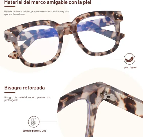 Miniatura 5 de Madison Avenue Blue Light Blocking Glasses for Women, Oversized Blue Light Blockers Anti Eyestrain/UV Computer Eyeglasses