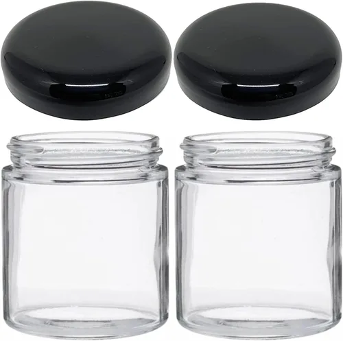 Miniatura 15 de JARMING COLLECTIONS Tarro de almacenamiento de vidrio de boca extra ancha de 32 onzas con tapa de plástico sin BPA – Tarro Mason hermético