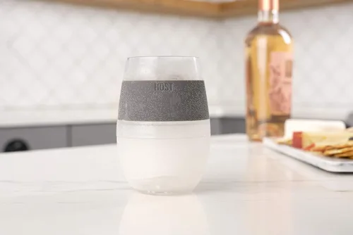 Miniatura 11 de Host Set de Tazas para Vino Congelables de 2 - Tazas de Plástico de Doble Pared Aisladas para Enfriar Vino con Gel Congelable, Vasos de Vino