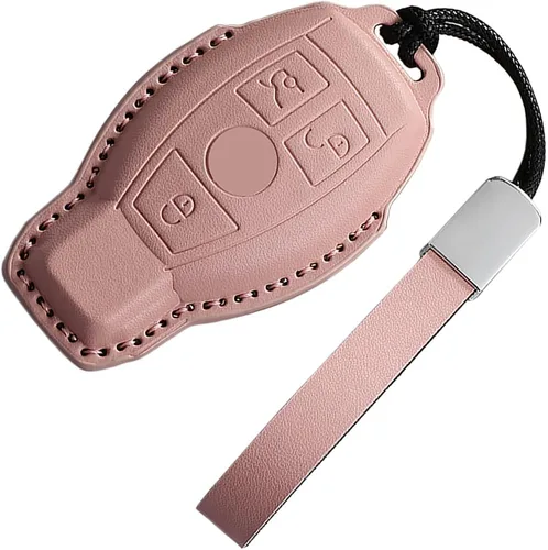 Miniatura 29 de para Mercedes-Benz Funda para llavero, Funda para llavero Mercedes C E M S CLS CLK GLK GLC G AMG Accesorios para llavero de cuero Funda protectora